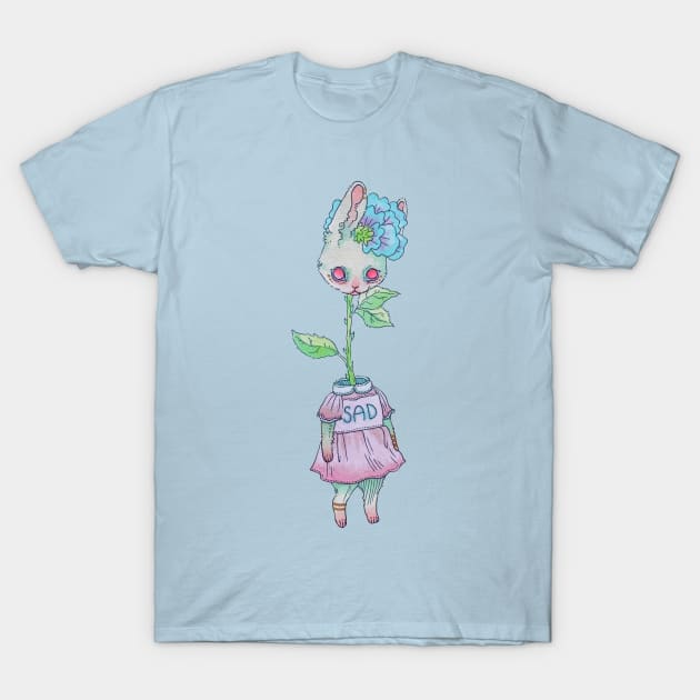 Sad Bun T-Shirt by Rosie Bug Art